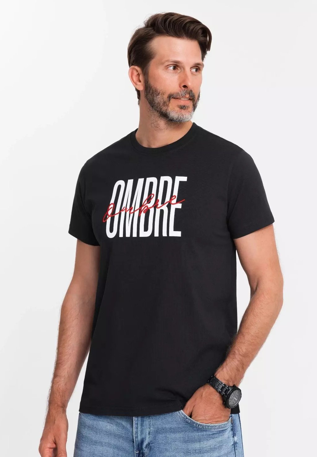 

Футболка с принтом Ombre, черный