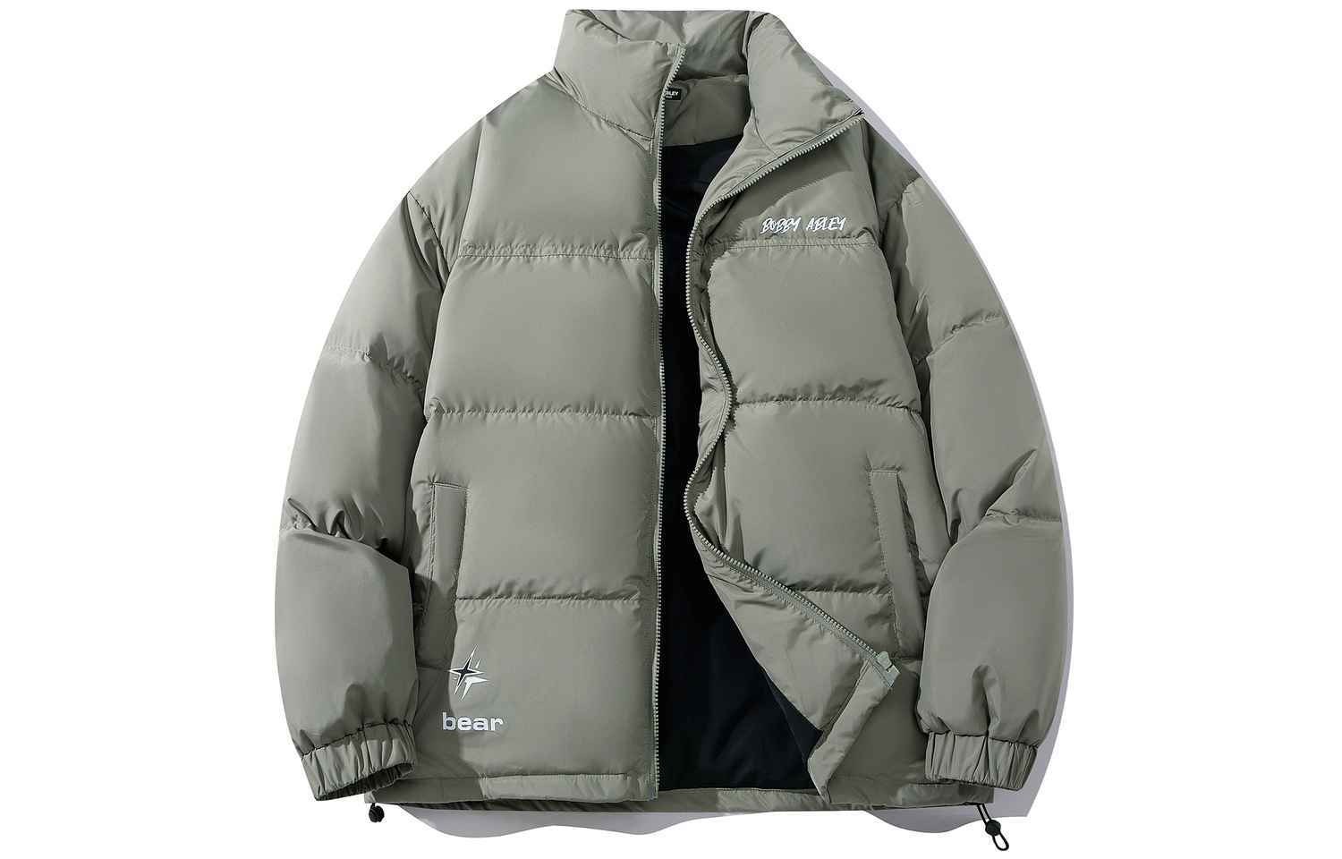 

BOBBY ABLEY Унисекс пуховик, Gray Green