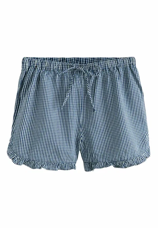 Шорты Next, Tall fit flippy frill shorts, цвет синяя клетка — фото 4