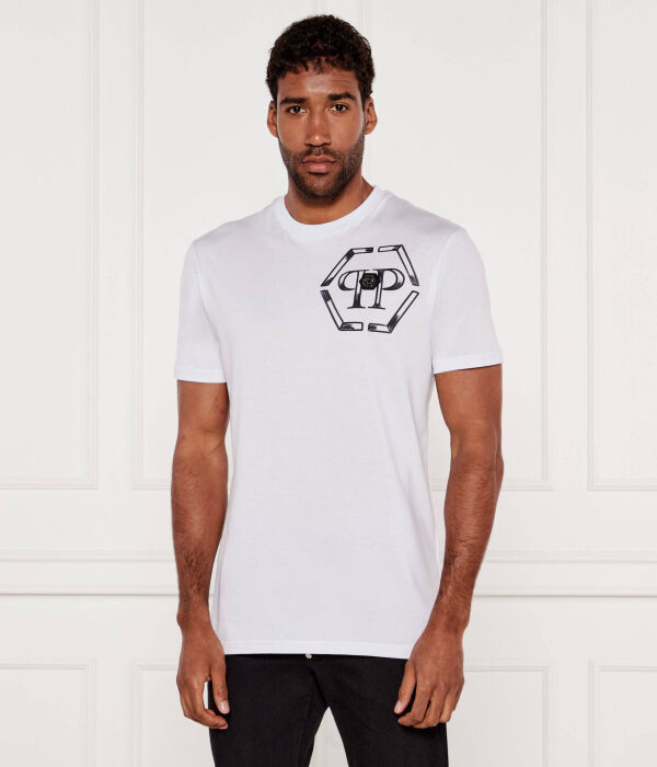 

Футболка шестиугольник Regular fit Philipp Plein, белый
