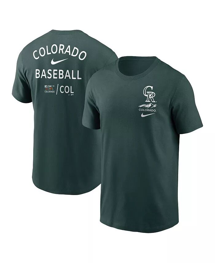 

Мужская зеленая футболка Colorado Rockies City Connect 2-Hit Nike