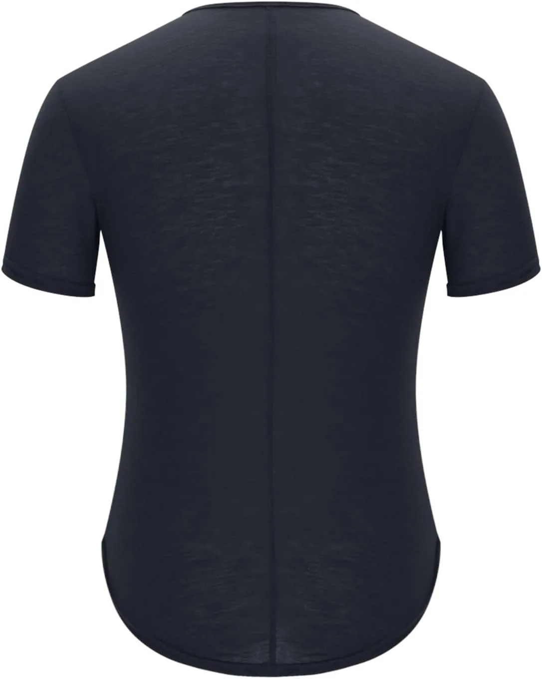 Мужская футболка с закругленным подолом и удлиненной спинкой, Slim Fit, для тренировок — фото 4