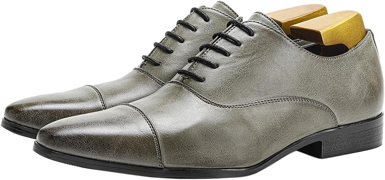 

Мужские оксфорды Формальная обувь для выпускного Платья Модная повседневная свадебная и деловая обувь для смокинга, прогулочная обувь для мужчин и мальчиков Santimon, серый