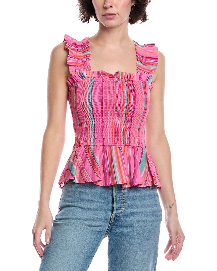 

FATE Топ со сборками, розовый