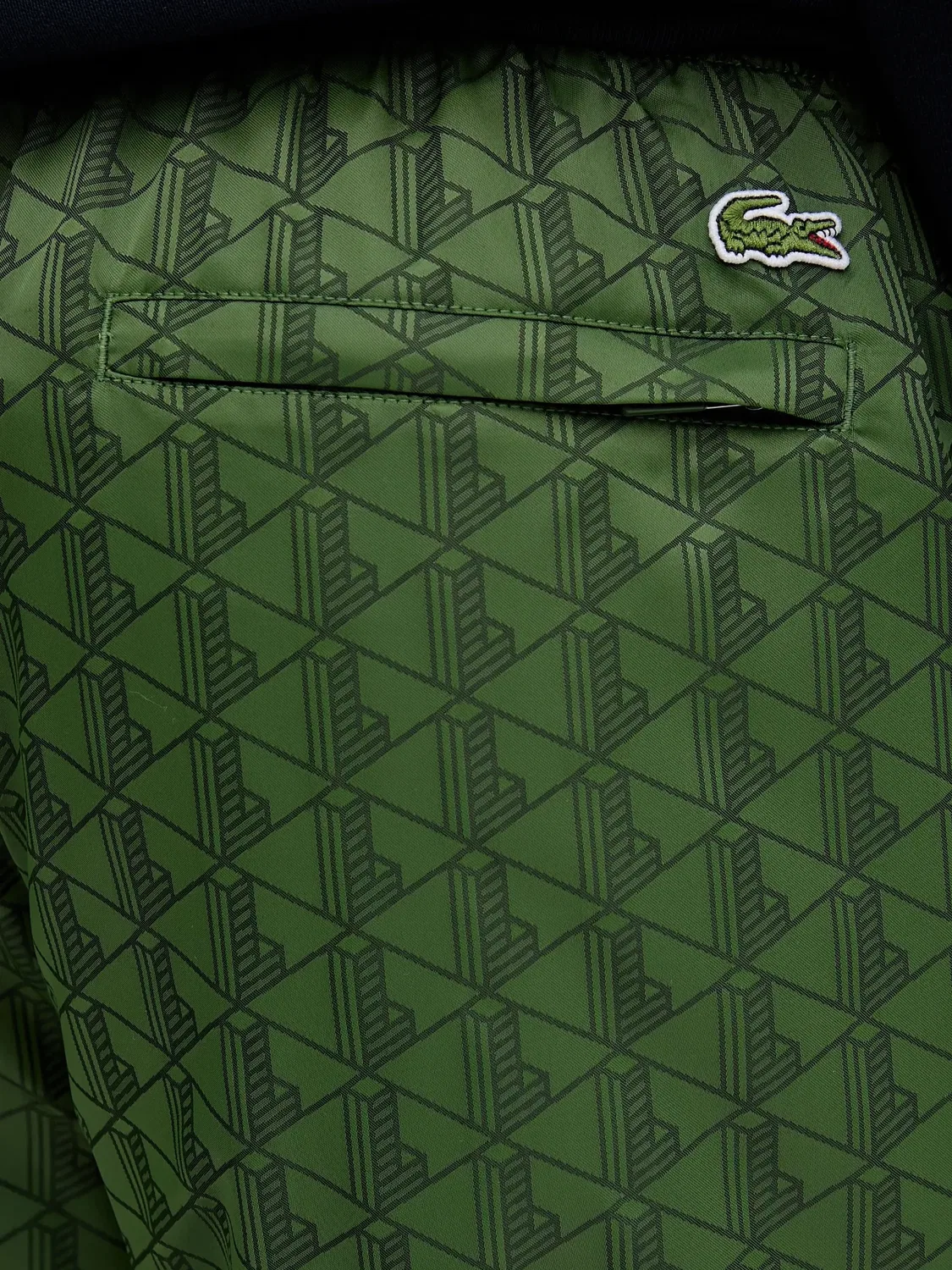 Спортивные брюки с геометричным узором Lacoste, зеленый — фото 4