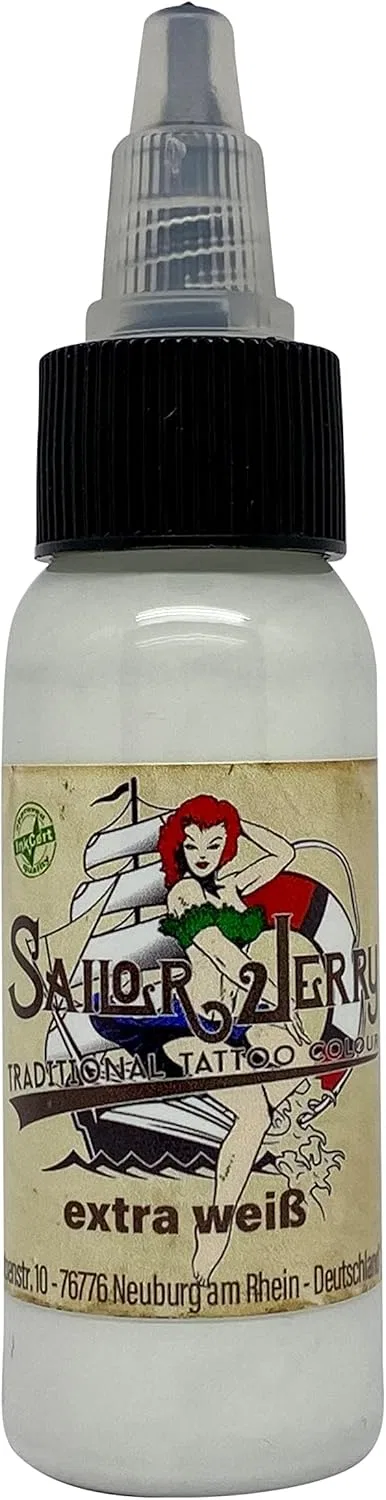 Тату-краска Sailor Jerry «Extra White» 30 мл Sailor Jerry Von Deep Colours! Gmbh