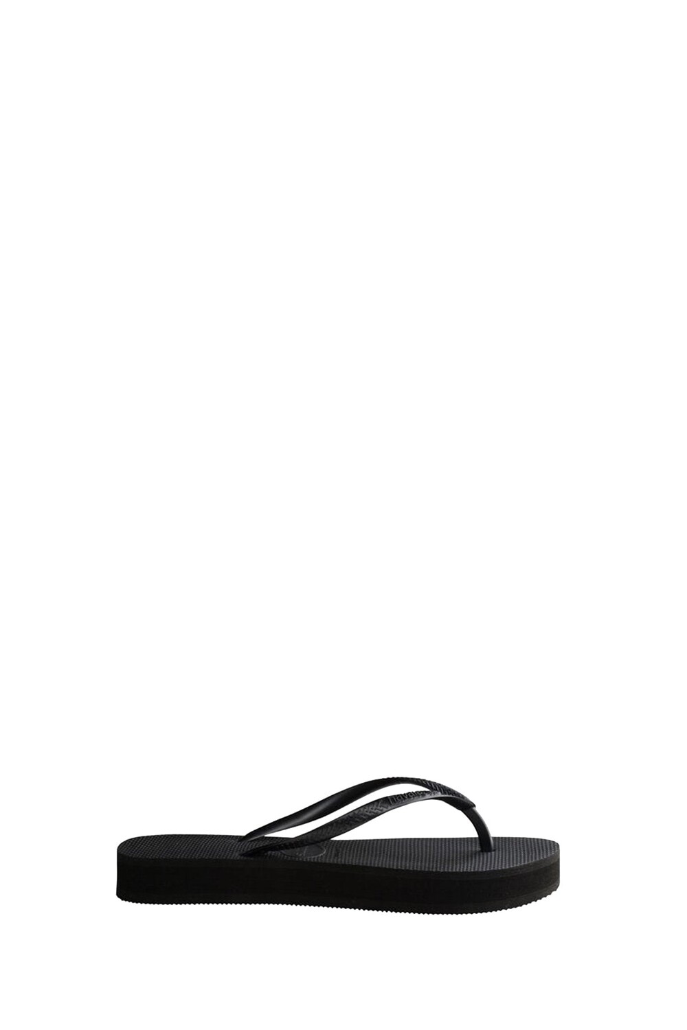 

Женские узкие тапочки на плоской платформе, черные Havaianas