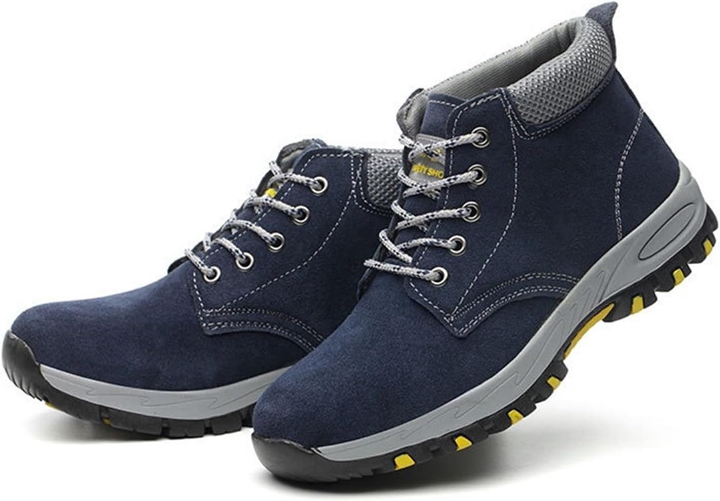 

Мужские модные ботинки с стальным носком, противоскользящие, прочные, безопасные для промышленного и строительного труда, удобные и безопасные кроссовки, зимние теплые походные ботинки Generic, синий