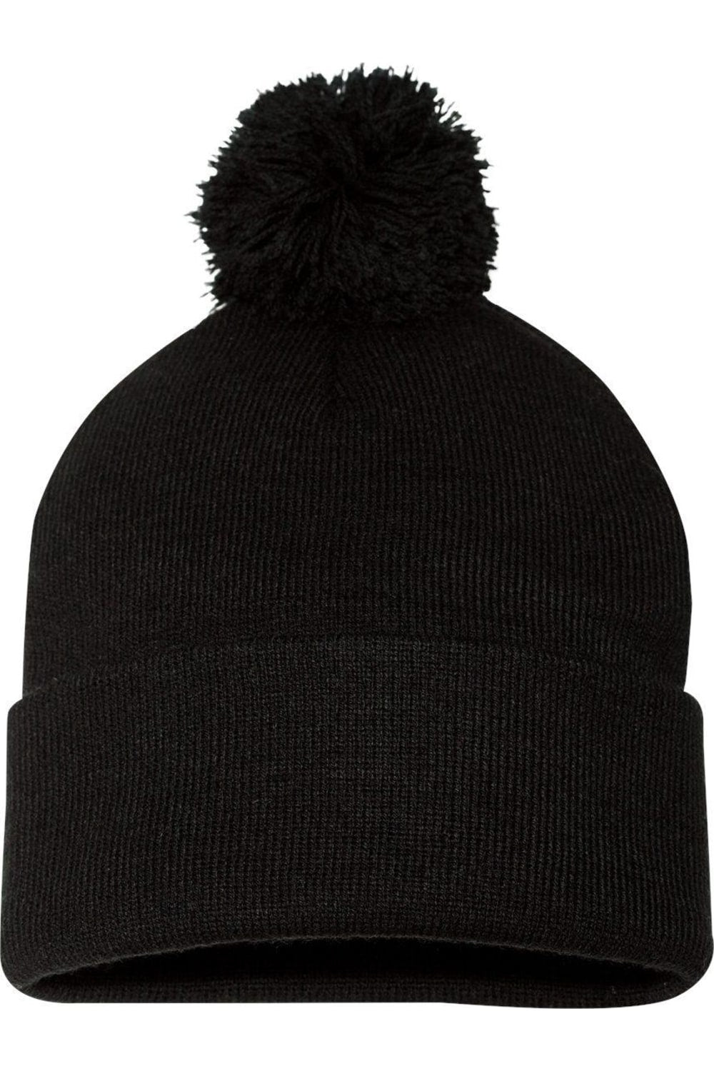 

Вязаная шапка Sportsman Pom-Pom 12, черный