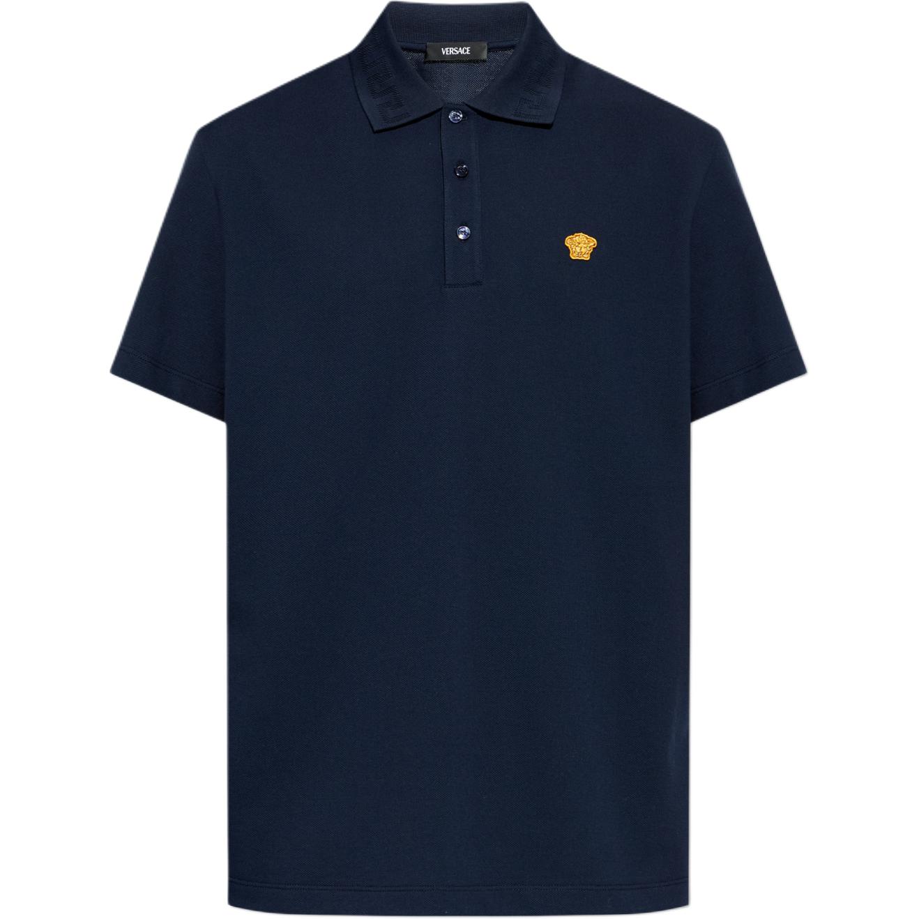 

Поло с аппликацией Medusa Head VERSACE, marine синий