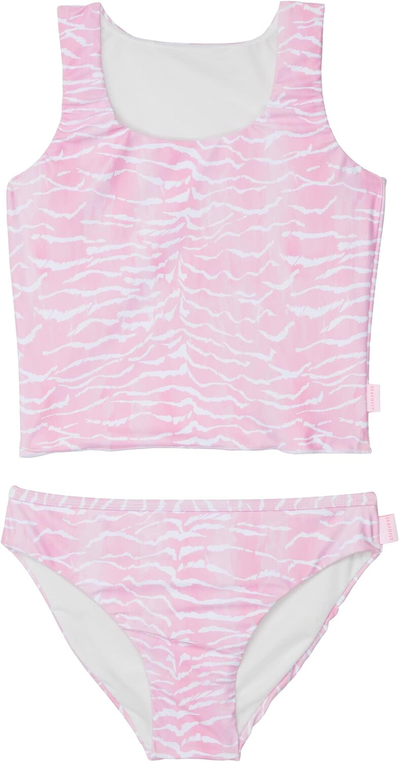 

Купальник Seafolly Kids Zanzibar Zebra Tankini Swim Set, цвет Sweet Pink