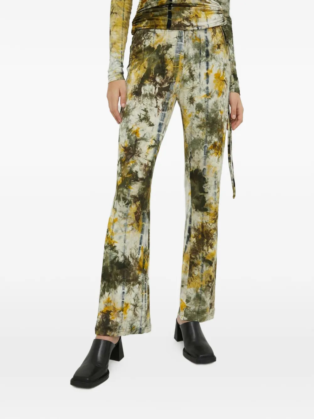 

Брюки в технике тай-дай Resume, бежевый