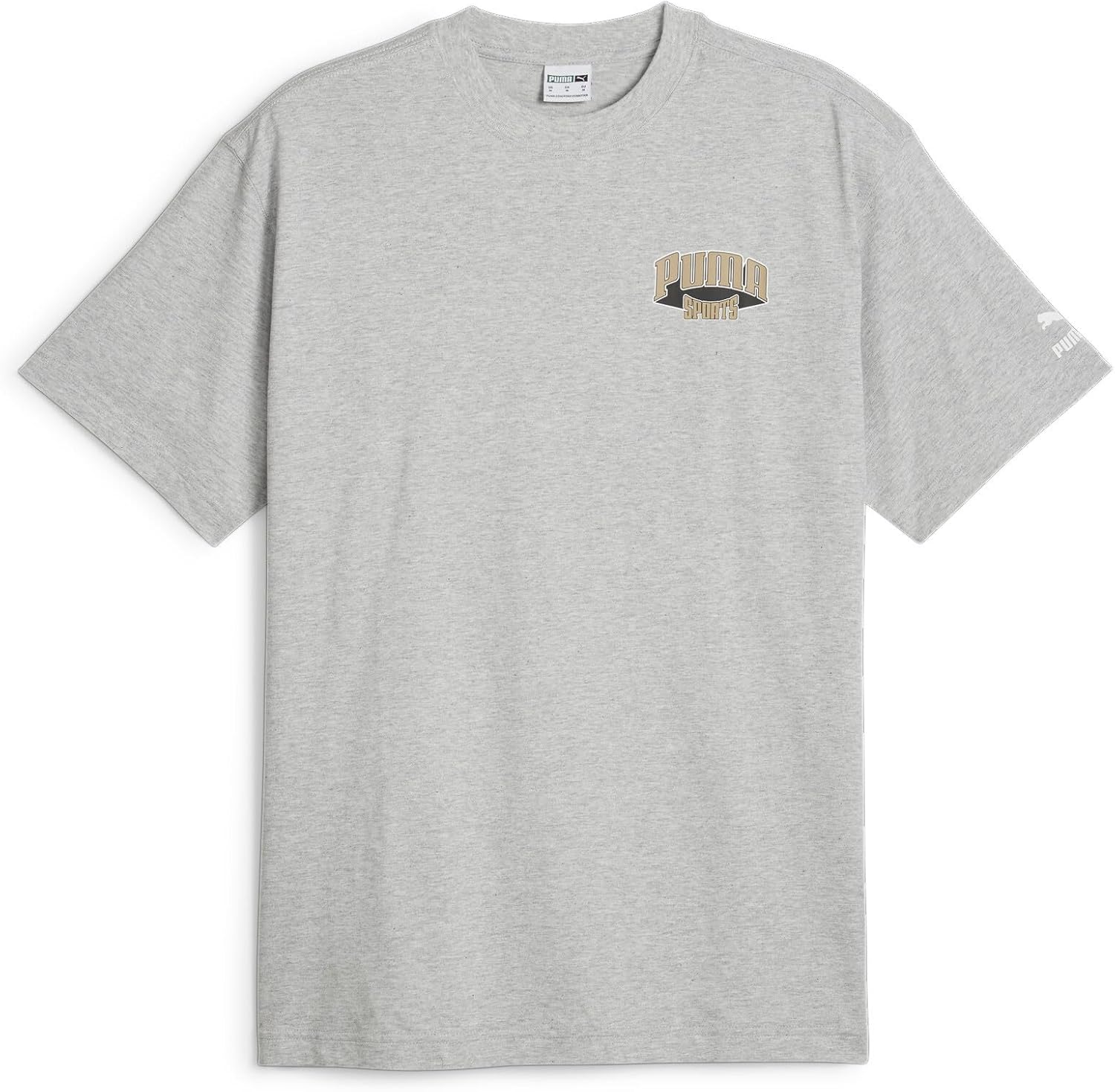 

Мужская футболка Puma 624395 Casual For The Fanbase с графическим принтом, светло-серый меланж