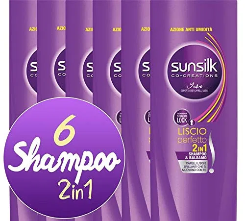 Шампунь и кондиционер 2 в 1 Smooth Perfect от Sunsilk (6 штук по 250 мл) Sunsilk — фото 2