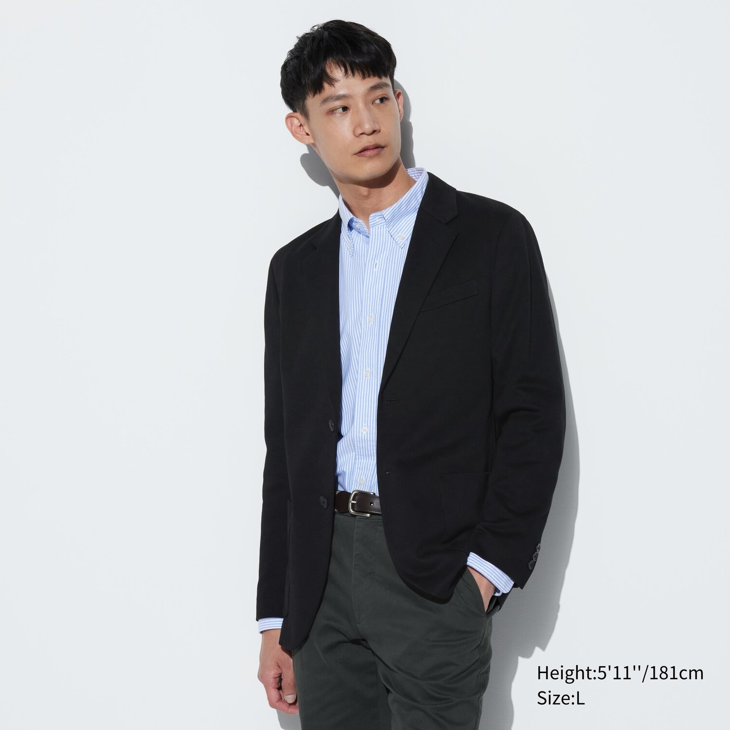 

Куртка UNIQLO на пуговицах, черный