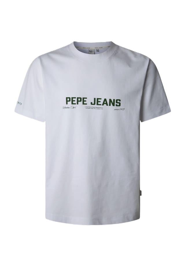 

Хлопковая футболка Pepe Jeans, белый