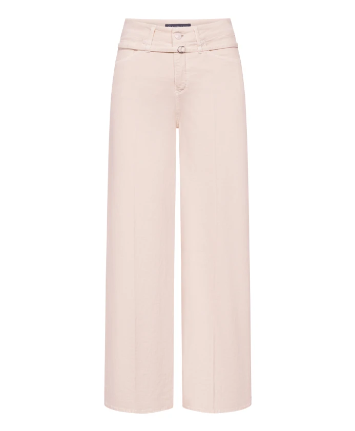 

Джинсы-Клеш с высокой талией и поясом Raffaello Rossi, бежевый