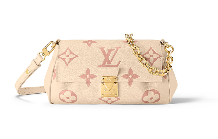 

LOUIS VUITTON Любимая тисненая кожаная сумка-конверт через плечо