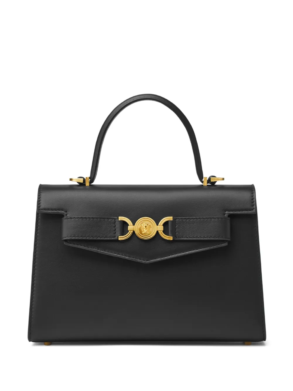 

Кожаная сумка-тоут VERSACE, черный