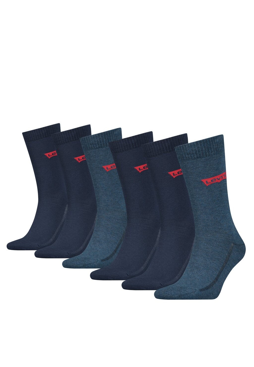 

Носки REGULAR CUT BATWING LOGO 6PACK Levi's, синий