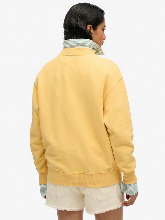 Сувенирный свитшот с принтом Superdry, Flax Yellow — фото 2