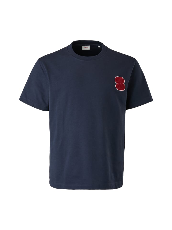 

s.Oliver Футболка цвета 59D1_navy, Синий, s.Oliver Футболка цвета 59D1_navy