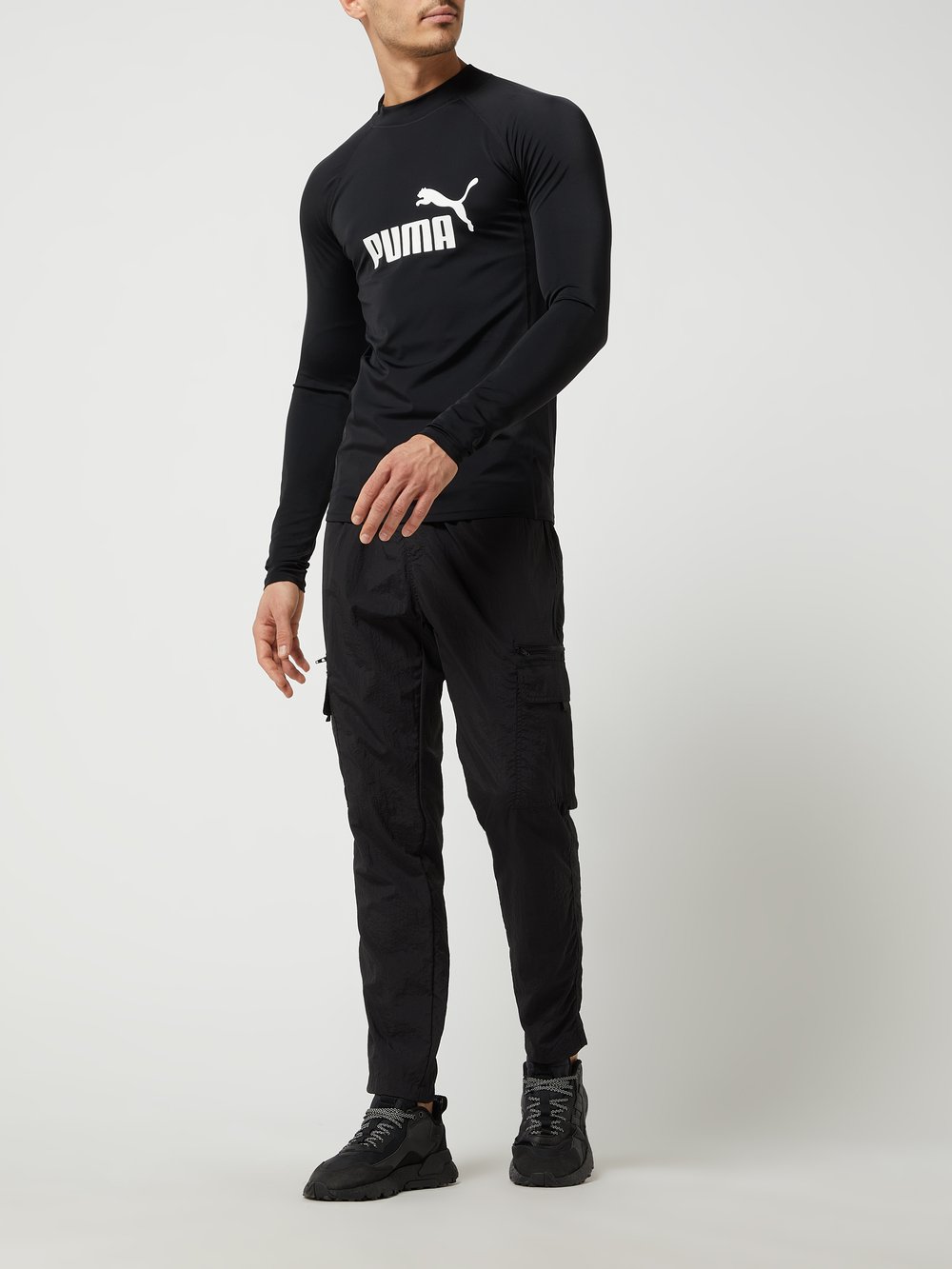 

Купальный лонгслив с эластичным эффектом Puma, черный