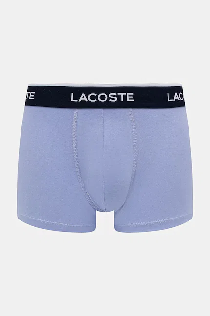 Боксеры мужские хлопковые 3 шт Lacoste, синий — фото 3