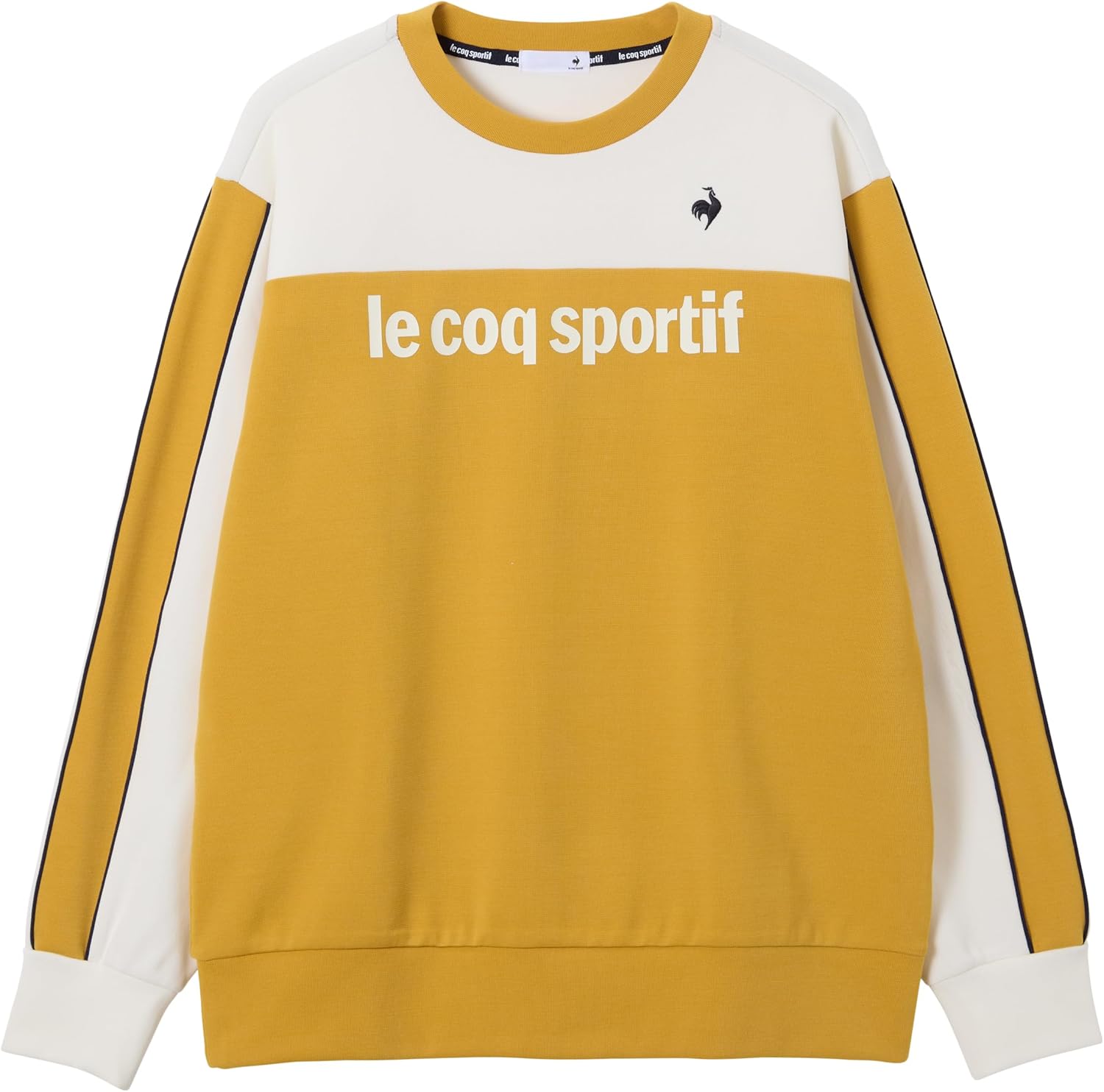 

Толстовка Le Coq Sportif, толстовка с капюшоном из полутонной вязки, без капюшона (круглый вырез), влагоотводящая, эластичная, размер L (мужской)