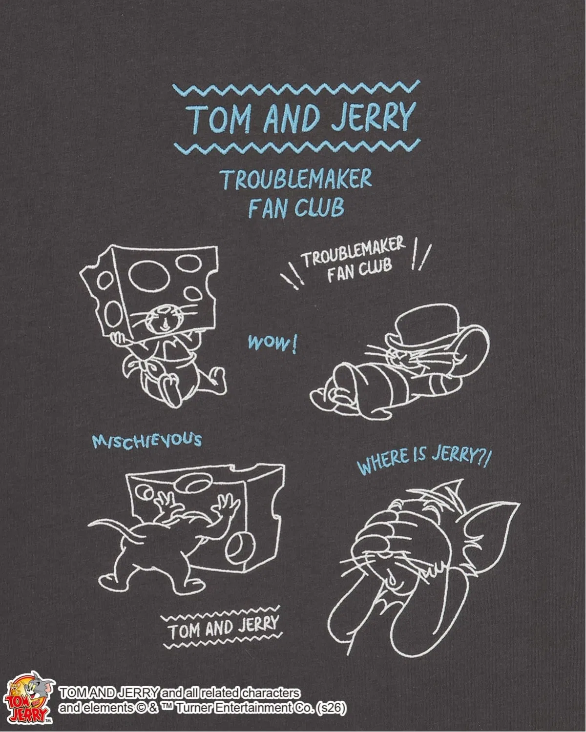 Детская футболка pom ponette junior "TOM AND JERRY" Big T-Shirt — фото 4