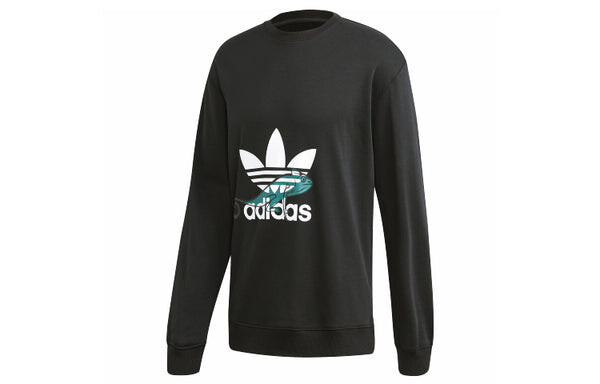Толстовка adidas originals Sweatshirt Print Men Black, черный — фото 2