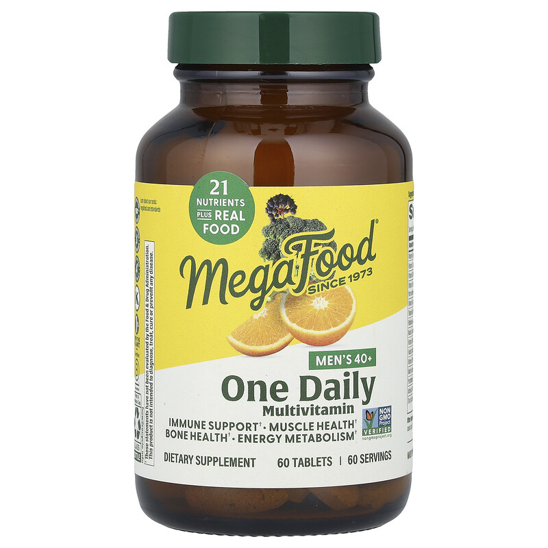 

MegaFood, Мультивитамины для мужчин старше 40 лет, 60 таблеток