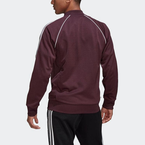Куртка adidas originals Adicolor Classics Primeblue SST Track Jacket 'Shadow Maroon', цвет shadow maroon/white — фото 3