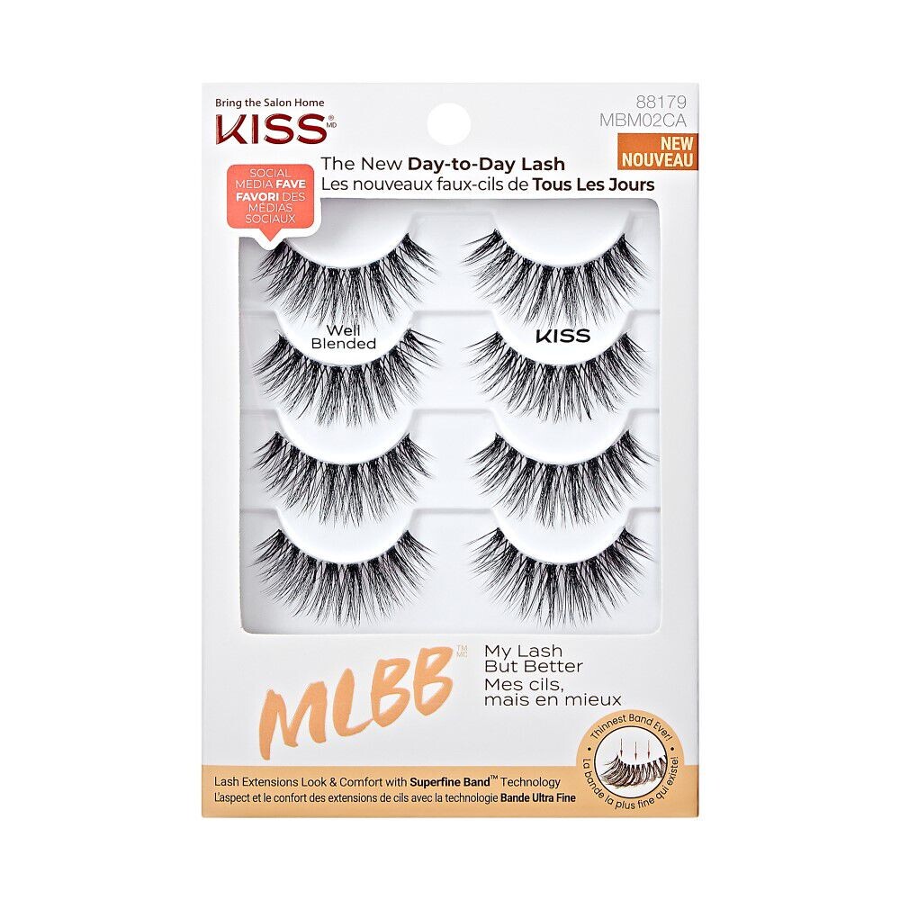 

Накладные ресницы Kiss My Lash But Better, 4 пары/1 упаковка