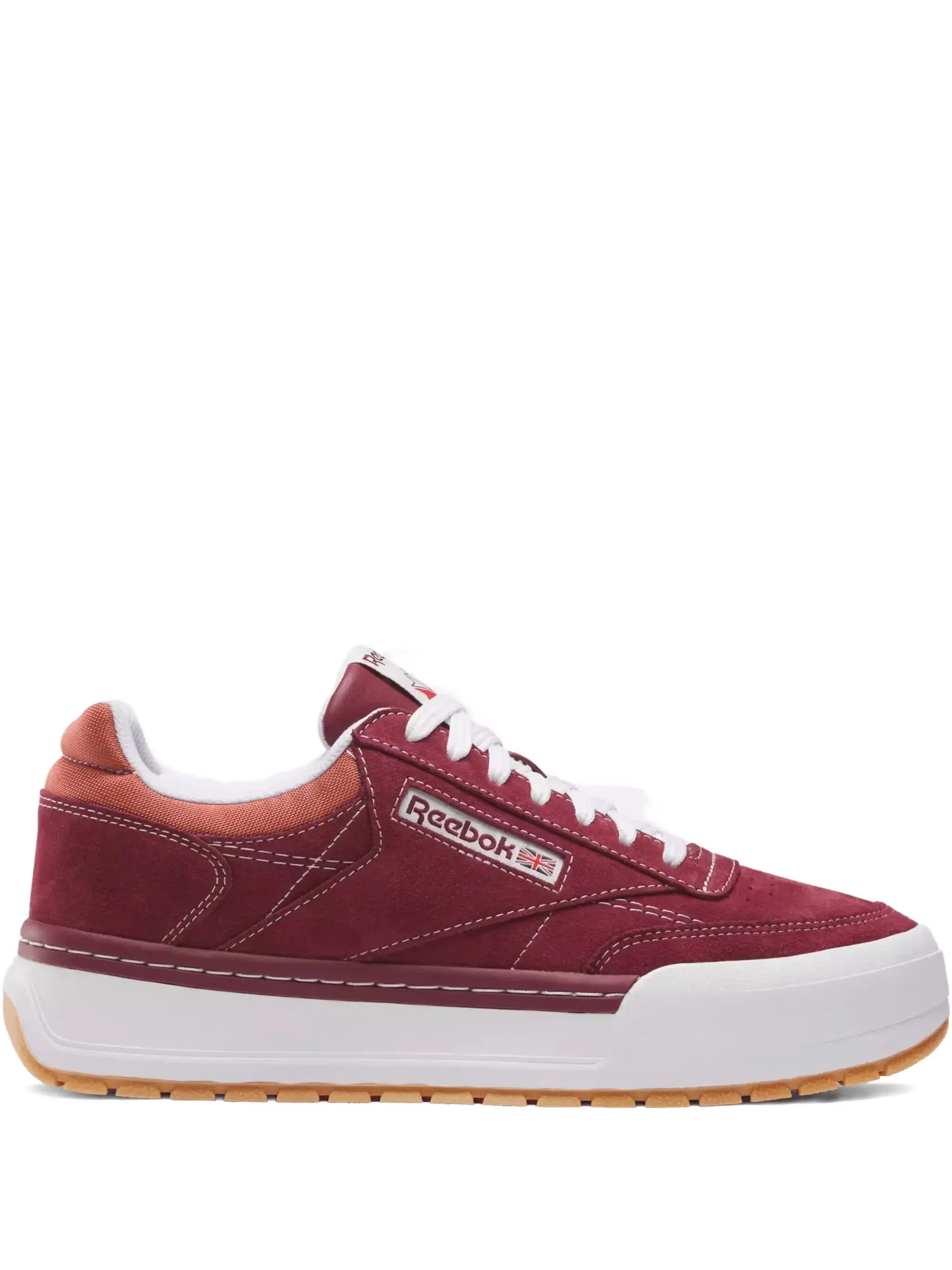 

Кроссовки Club C Megacourt Rich Maroon/Brick Reebok, красный