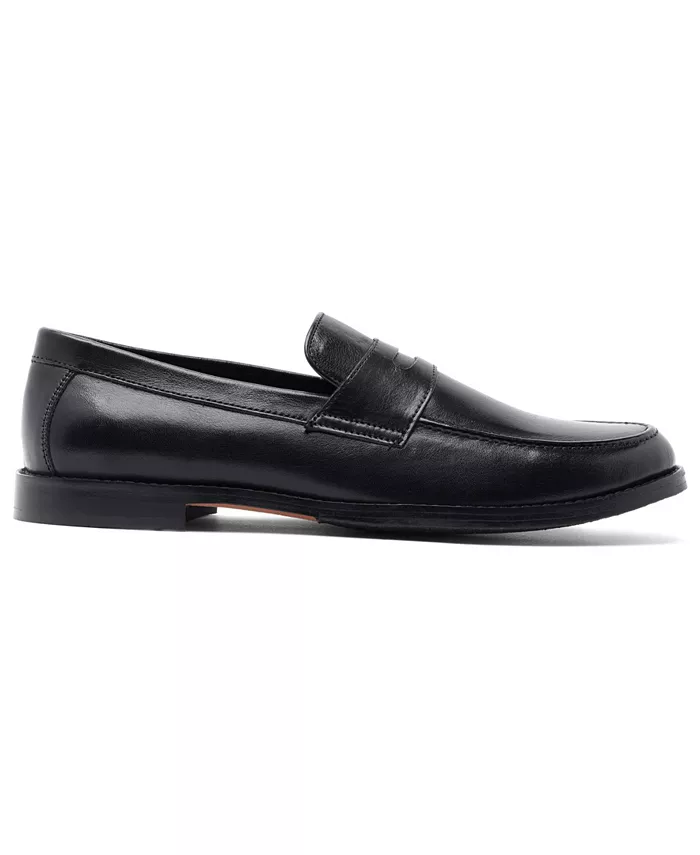 Мужские кожаные лоферы Sherman Penny Slip-On Anthony Veer, черный — фото 2