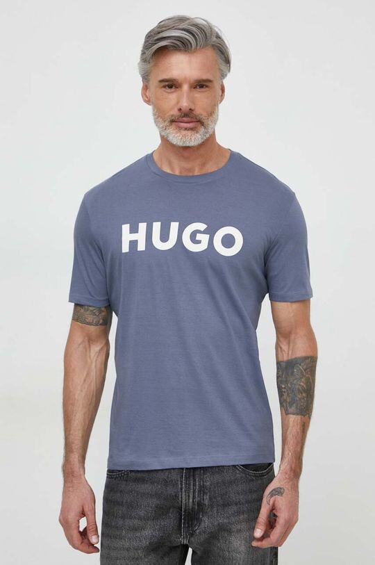 

Хлопковая футболка Hugo, синий