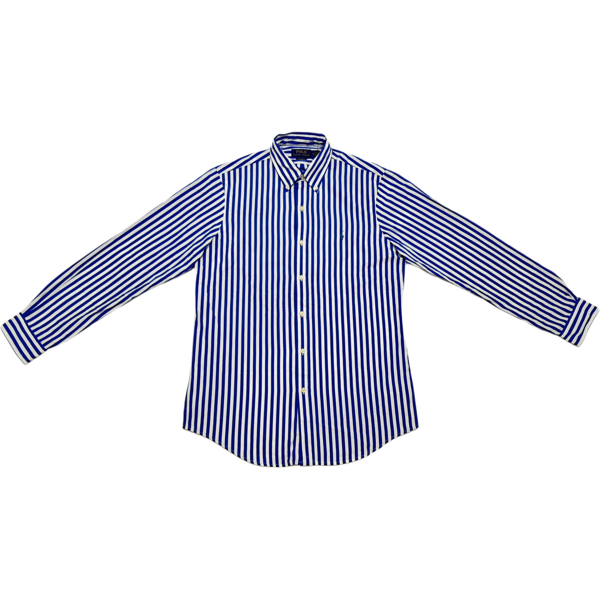 

Polo Ralph Lauren Рубашка мужская синяя с белой надписью