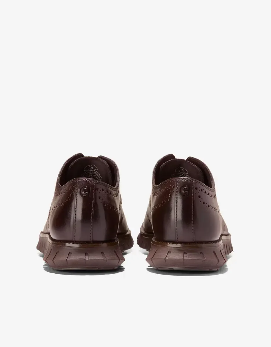 Мужские кожаные туфли на шнуровке с промежуточной подошвой FlowerFoam Cole Haan, шоколадно-коричневый — фото 3