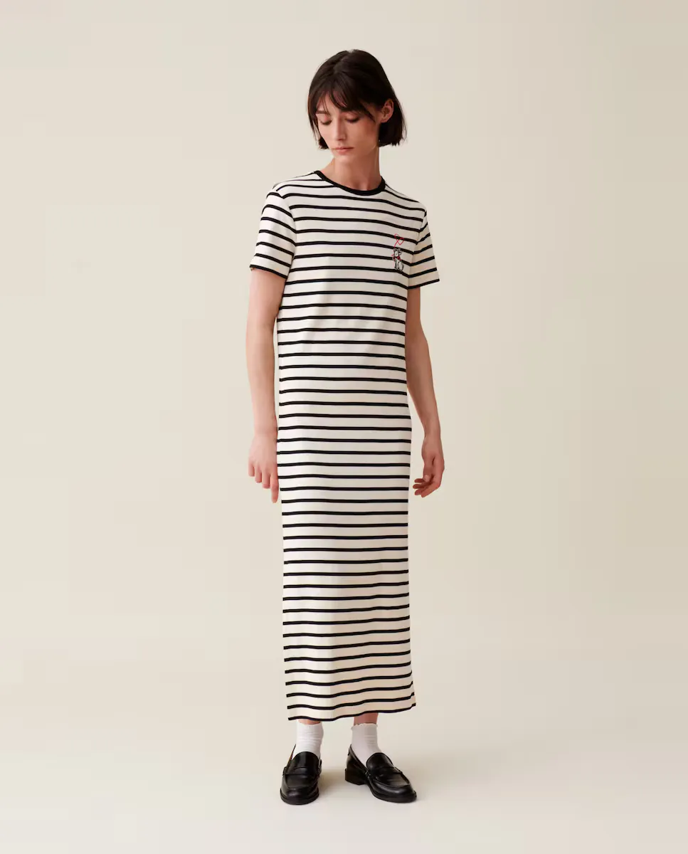 

Платье Jean Toto в матросскую полоску Claudie Pierlot, мультиколор