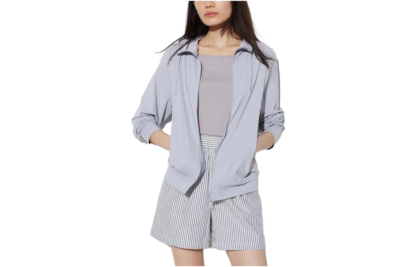 UNIQLO Женская одежда с защитой от ультрафиолета цвет Twilight Gray