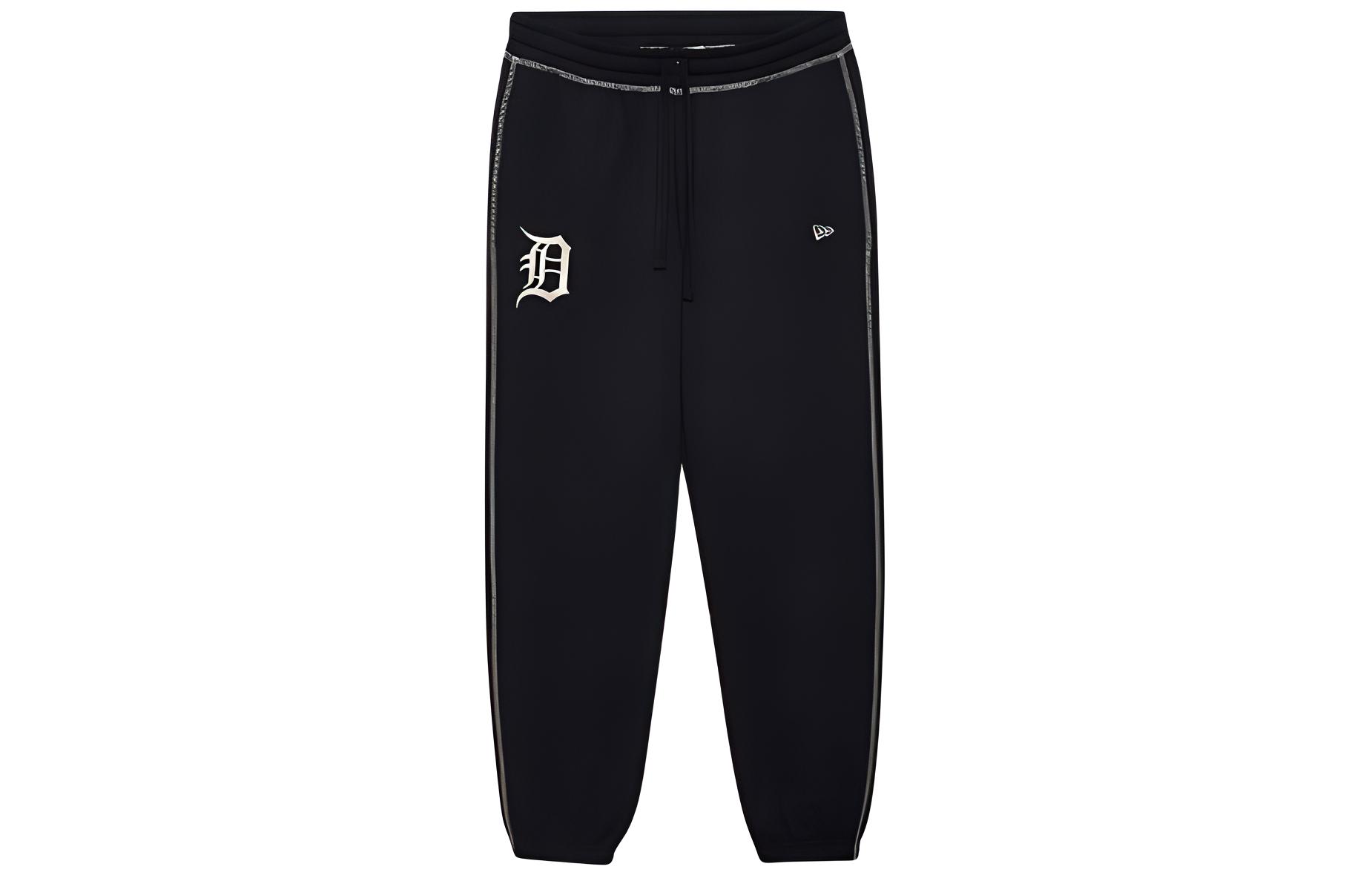 

New Era MLB SS24 Detroit Tigers вязаные спортивные штаны унисекс Black