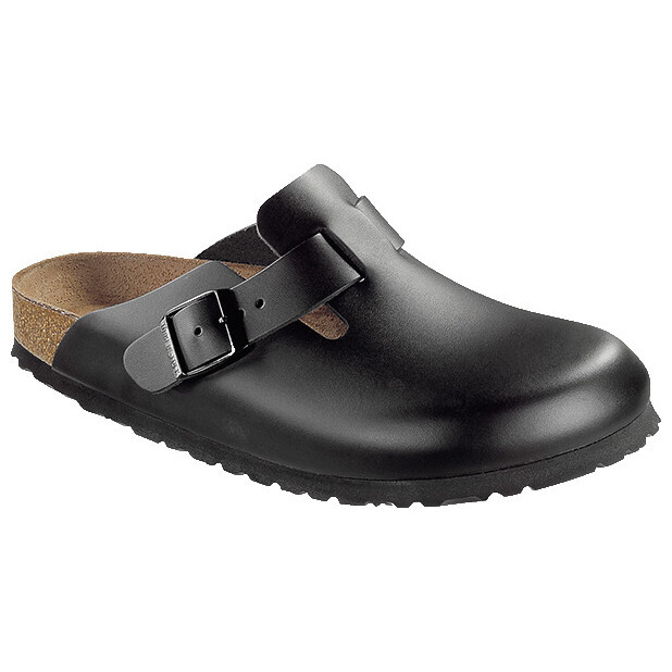 

Сандалии Birkenstock Boston Natural Leather, черный