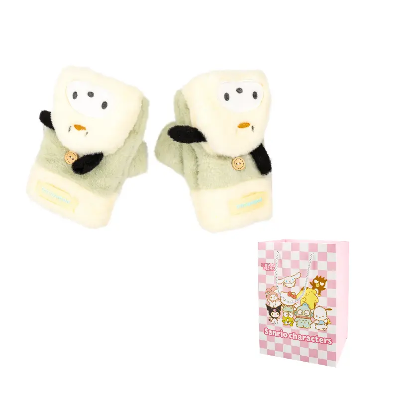 

Sanrio Унисекс перчатка из полиэстера трикотажная, Pachac Dog Plush Flap Gloves