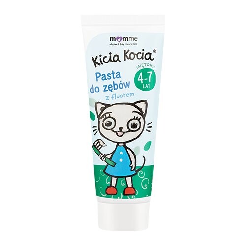 

Зубная паста Kitty Cat с фтором, мята 4-7, 50 мл Momme, Oio Lab