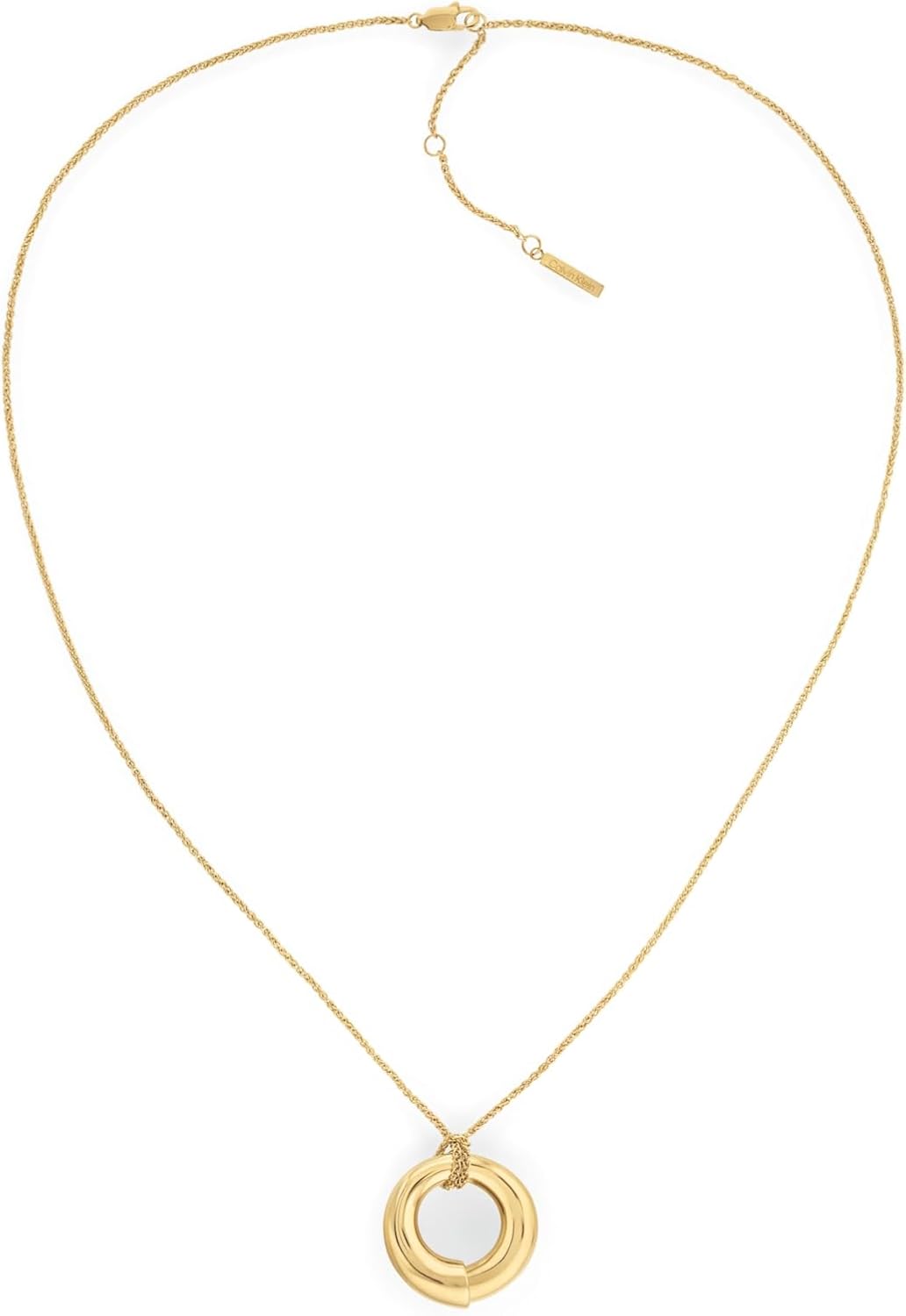 

Женские украшения Calvin Klein - ожерелье CK Spiral из нержавеющей стали - многослойный аксессуар для повседневного ношения - подарок для нее, Gold Plated