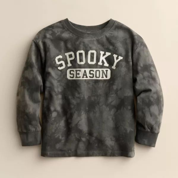

Детская футболка с рисунком скейтера (4–12 лет) Little Co. By Lauren Conrad, цвет grey spooky season