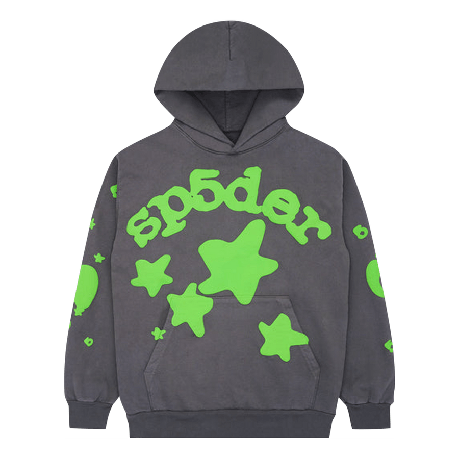 

Худи Sp5der Beluga Hoodie 'Slate Grey Green', серый