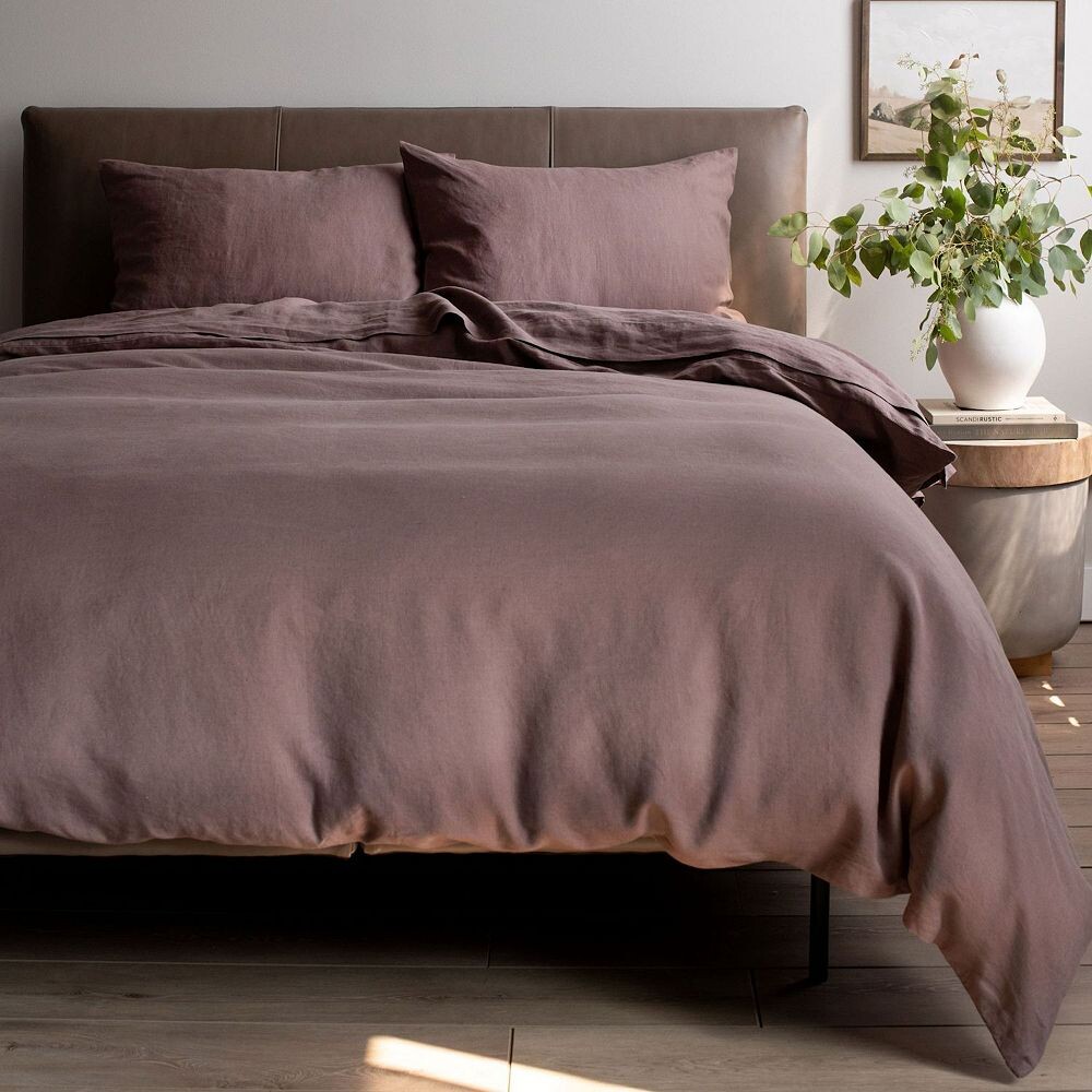 

Пододеяльник и накидка из 100% французского льна Bokser Home, цвет Clove