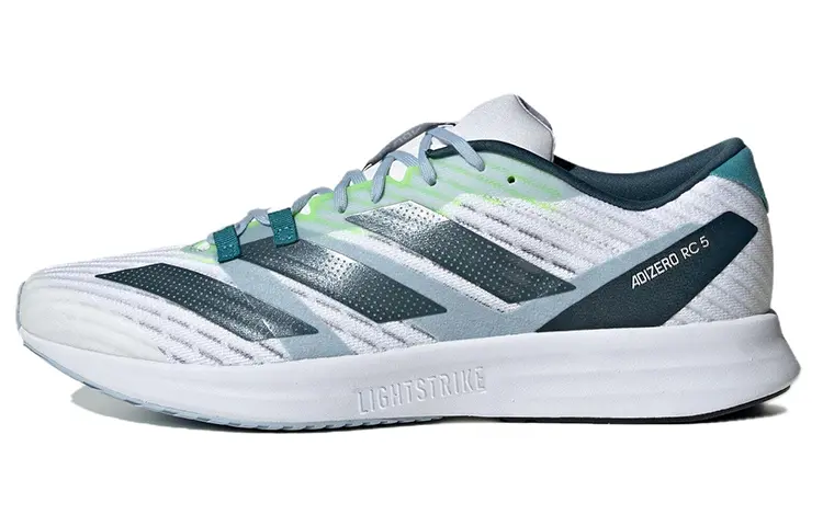 

Кроссовки Adizero RC 5 унисекс с низким верхом, белые/королевские синие Adidas